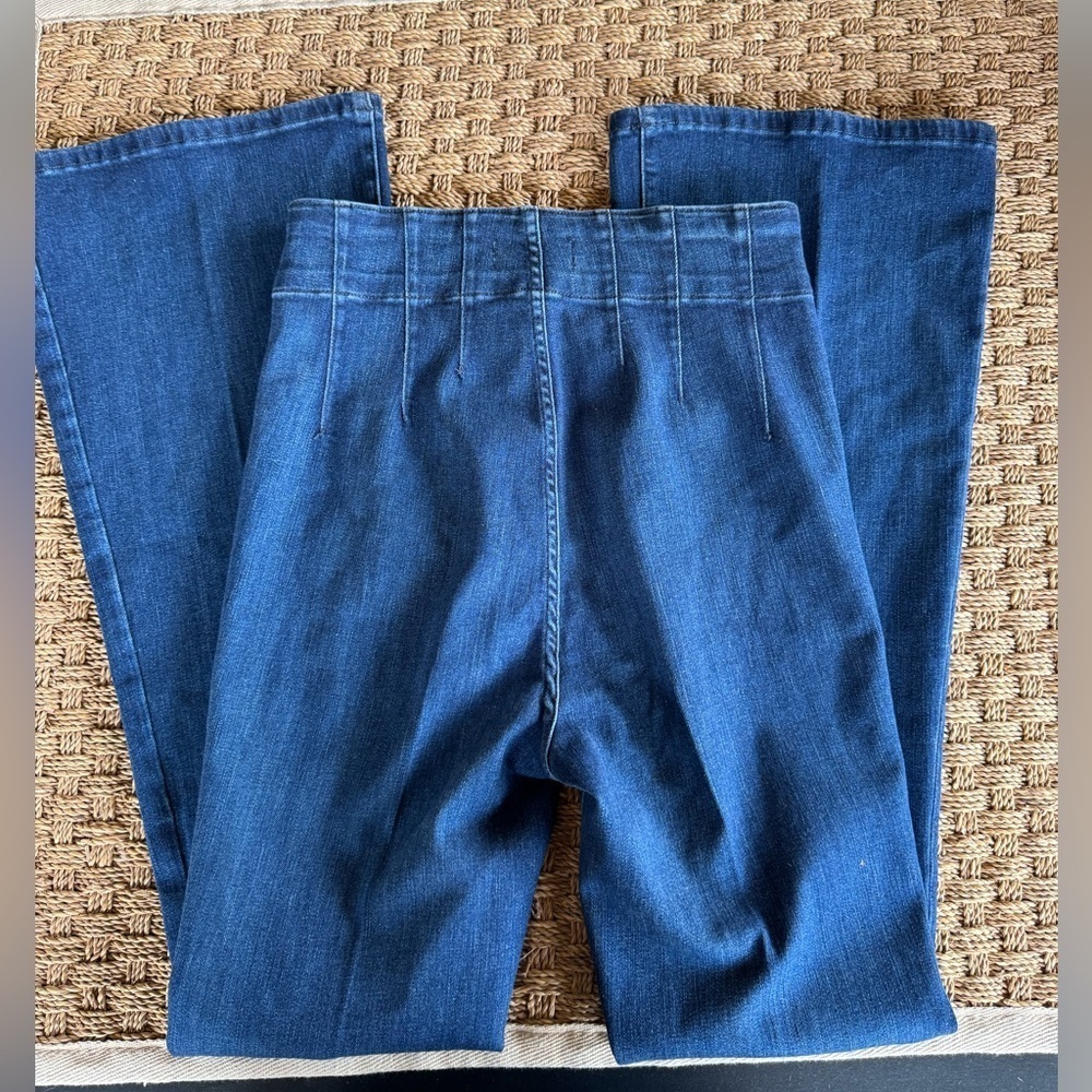 We The Free Jayde Flare Jeans Sz 31 Night Sky - Picture 11 of 16